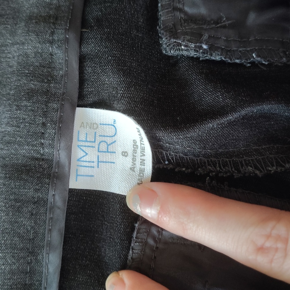 Time and tru dark charcoal grey dress pants